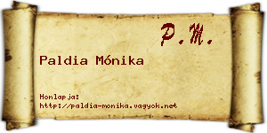 Paldia Mónika névjegykártya